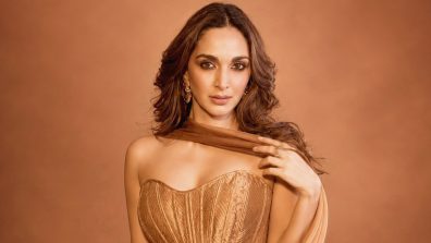 Kiara Advani’s Toxic Event Look: Golden Corset Top, Draped Saree-Style Skirt Serves Glamour