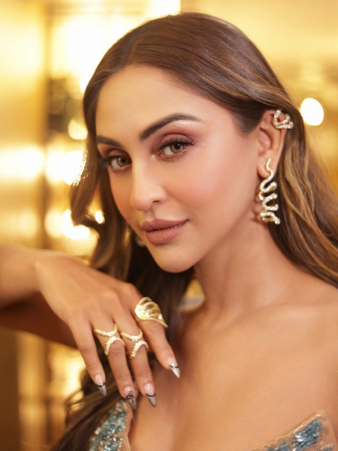 Krystle Dsouza’s Dazzling Silver-Blue Embellished Gown 1
