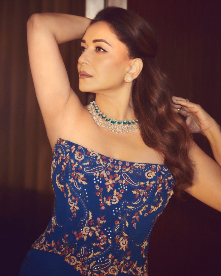 Madhuri Dixit Blue Fit Makes Evening Mood 1