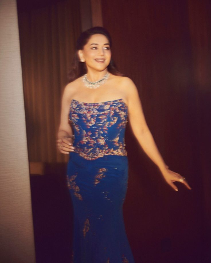 Madhuri Dixit Blue Fit Makes Evening Mood 1