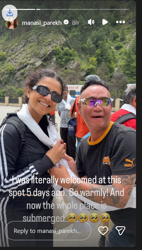Manasi Parekh Safe In China Amid Flash Flood Scare, Shares First Message With Fans 1