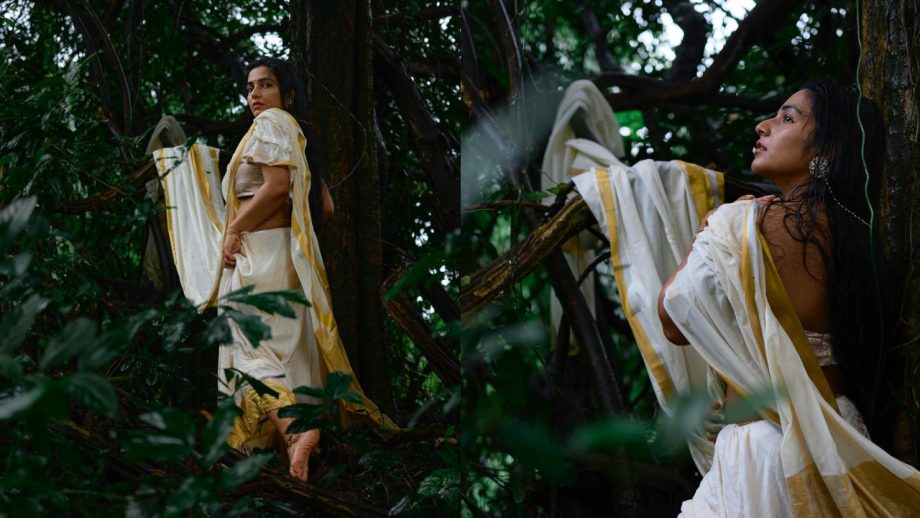 Mollywood Actresses' Kasavu Half Saree Looks Bring Timeless Onam Fashion Inspiration 1