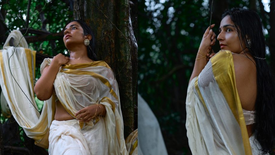 Mollywood Actresses' Kasavu Half Saree Looks Bring Timeless Onam Fashion Inspiration 1