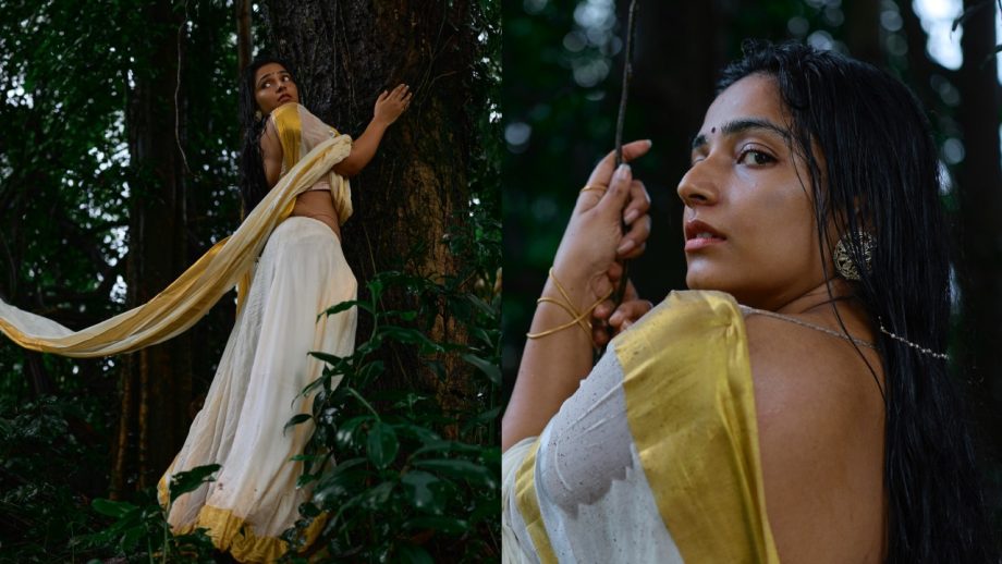 Mollywood Actresses' Kasavu Half Saree Looks Bring Timeless Onam Fashion Inspiration 1