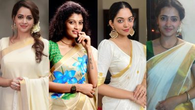 Onam 2026: Best Kasavu Saree Looks From Bhavana, Shruthi Rajanikanth and More