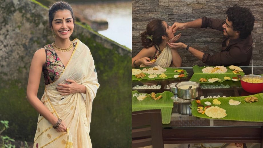 Onam 2026: Kalyani Priyadarshan, Malavika Mohanan, Anupama Parameswaran, Priyamani; Shares Rangoli Designs to Saree Looks 1