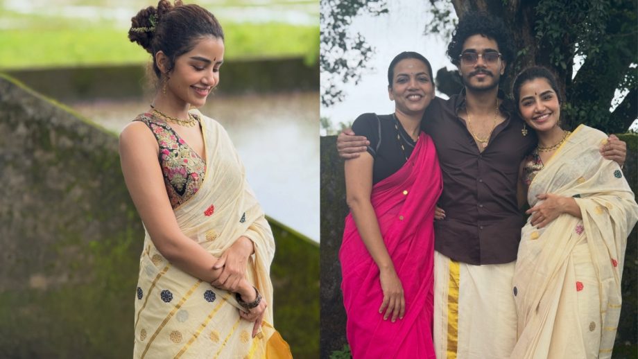 Onam 2026: Kalyani Priyadarshan, Malavika Mohanan, Anupama Parameswaran, Priyamani; Shares Rangoli Designs to Saree Looks 1