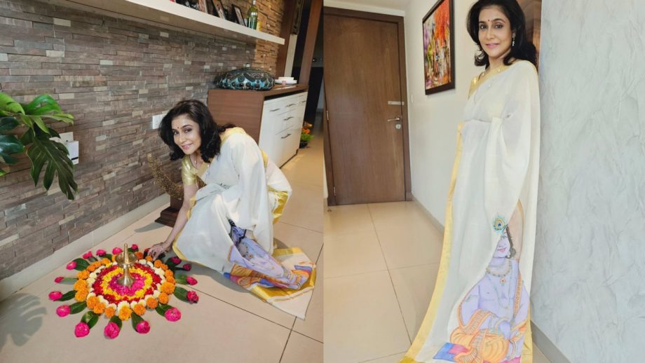 Onam 2026: Kalyani Priyadarshan, Malavika Mohanan, Anupama Parameswaran, Priyamani; Shares Rangoli Designs to Saree Looks 1