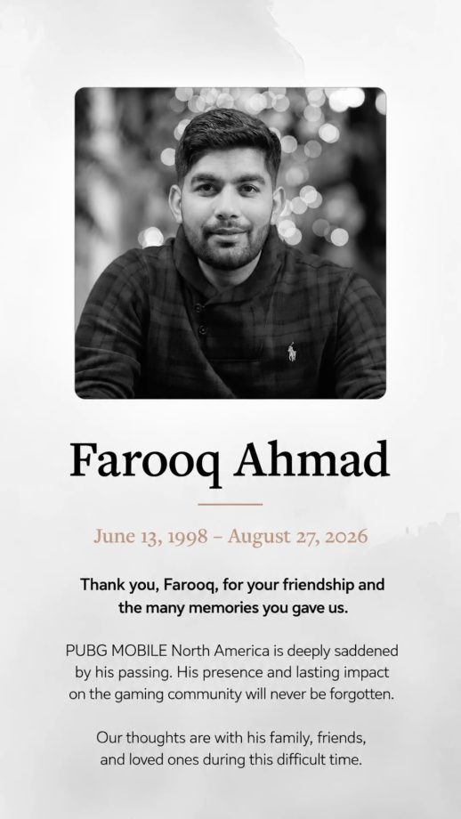 PUBG Mobile Creator Farooq Ahmad's Reported Demise Shocks Gaming Community—Here's What Happened 1