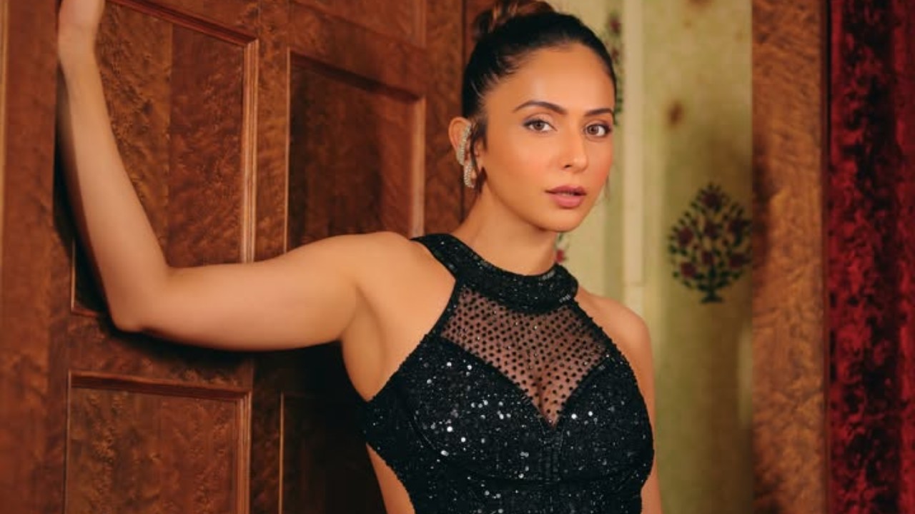 Rakul Preet Singh Stuns in Glamorous Black Embellished Gown 1