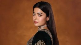 Rashmika Mandanna Exudes Old-World Royalty in Wine and Bottle Green Avya Anarkali