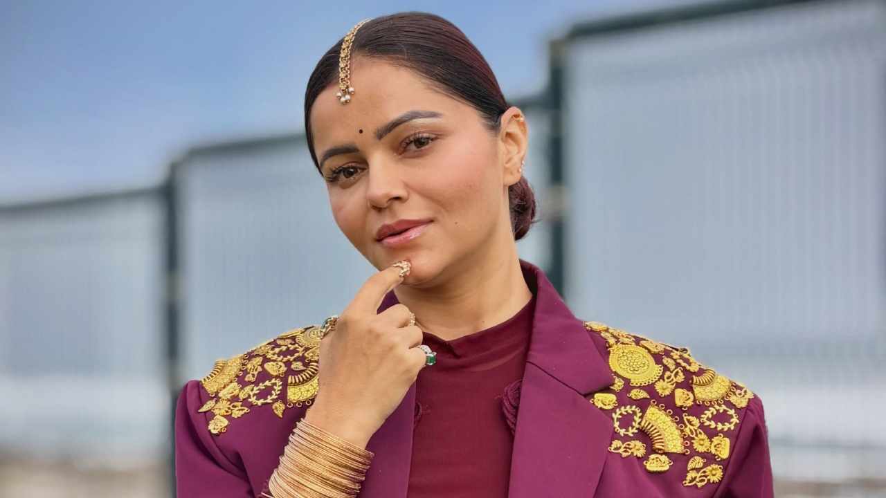 Rubina Dilaik’s Maroon Outfit Is a Perfect Blend of Regal Glamour and Modern Style 1