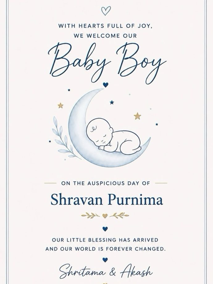 Shritama Mukherjee And Akash Sahni Welcome Baby Boy, Embrace Parenthood 1