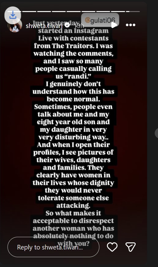 Shweta Tiwari Calls Out Online Abuse Against Women, Questions Raj Thackeray 1
