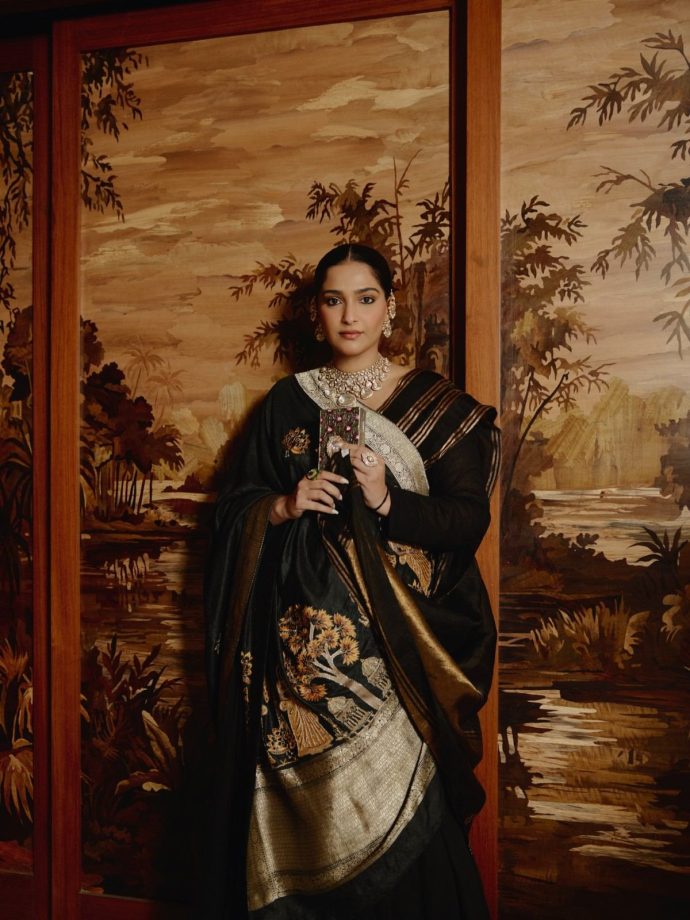 Sonam Kapoor in Hand-Embroidered Pichwai-Inspired Ensemble 1