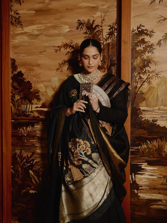 Sonam Kapoor in Hand-Embroidered Pichwai-Inspired Ensemble 1
