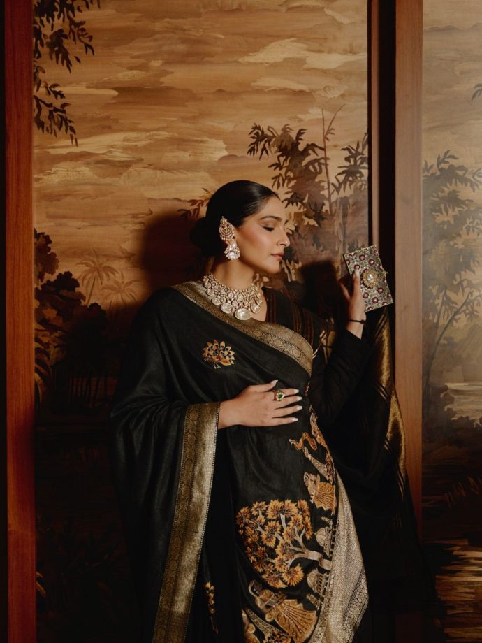 Sonam Kapoor in Hand-Embroidered Pichwai-Inspired Ensemble 1