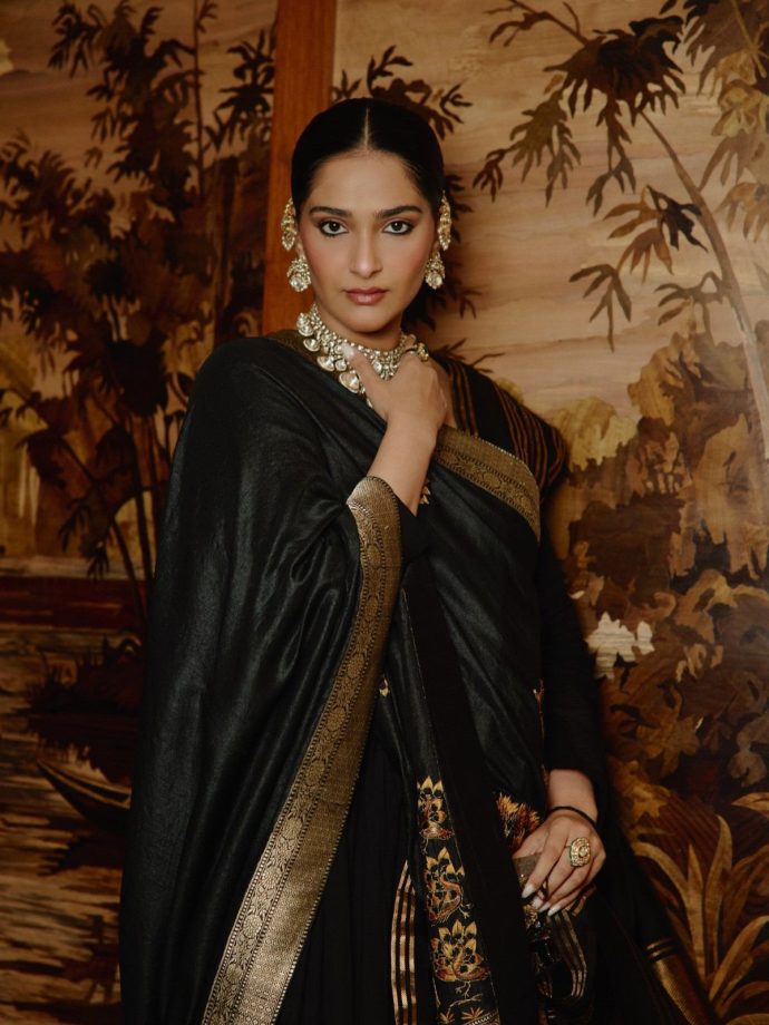 Sonam Kapoor in Hand-Embroidered Pichwai-Inspired Ensemble 1