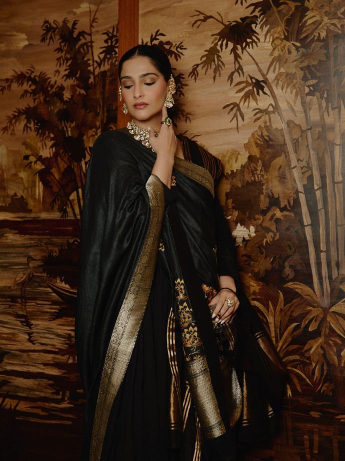 Sonam Kapoor in Hand-Embroidered Pichwai-Inspired Ensemble 1