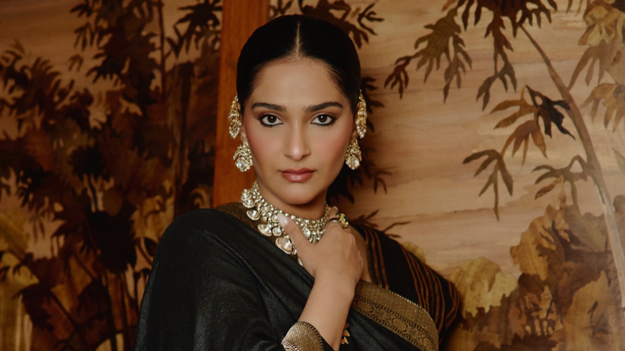 Sonam Kapoor  in Hand-Embroidered Pichwai-Inspired Ensemble 1