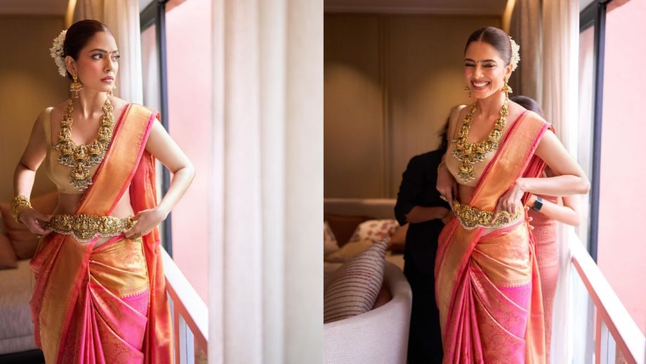 South Divas Keerthy Suresh, Pooja Hegde and Malavika Mohanan Timeless Kanjeevaram Silk Sarees 1