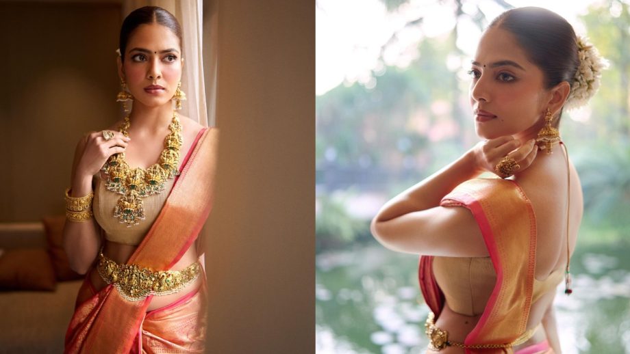 South Divas Keerthy Suresh, Pooja Hegde and Malavika Mohanan Timeless Kanjeevaram Silk Sarees 1