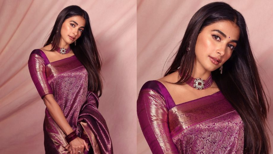 South Divas Keerthy Suresh, Pooja Hegde and Malavika Mohanan Timeless Kanjeevaram Silk Sarees 1