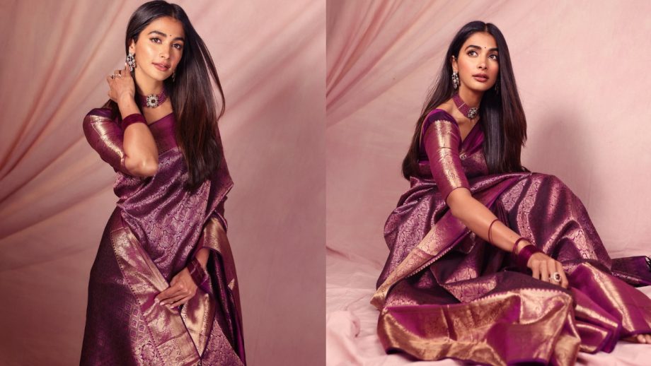 South Divas Keerthy Suresh, Pooja Hegde and Malavika Mohanan Timeless Kanjeevaram Silk Sarees 1