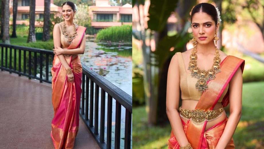 South Divas Keerthy Suresh, Pooja Hegde and Malavika Mohanan Timeless Kanjeevaram Silk Sarees 1