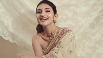 Sreeleela Modern Twist Floral Saree Bustier Blouse Tiered Skirt