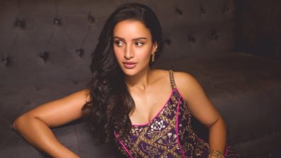 Triptii Dimri Looks Majestic in Purple Noor Lehenga by Punit Balana