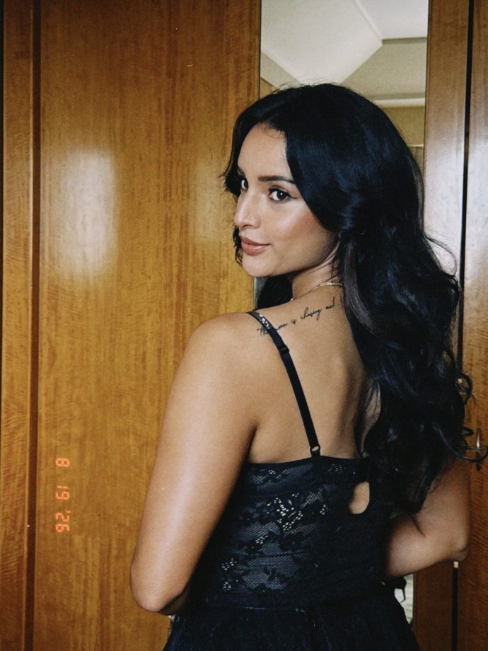 Triptii Dimri’s Black Corset Dress In Sheer Glamour 1