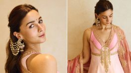 Alia Bhatt Makes A Pretty Statement In A House Of Masaba Pink Kurta Set