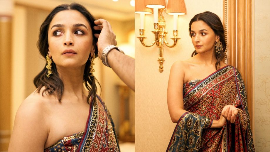 Alia Bhatt’s Handloom Saree Collection Is Perfect For Ganpati Puja, From Ajrakh To Bandhej And Banarasi 1