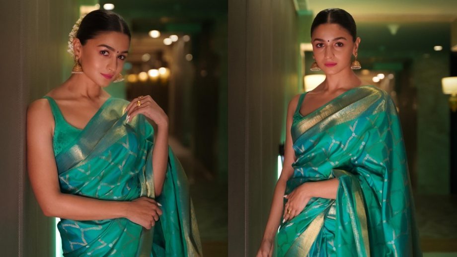 Alia Bhatt’s Handloom Saree Collection Is Perfect For Ganpati Puja, From Ajrakh To Bandhej And Banarasi 1
