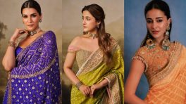 Ananya Panday, Kriti Sanon, Nupur Sanon Bandhani Sarees: 3 Festive Looks