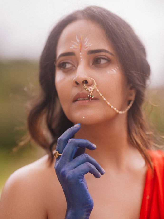Anasuya Bharadwaj Janmashtami Look: Actress Channels Radha-Inspired Traditional Glam 1
