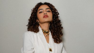 Anupama Parameswaran White Power Suit Look