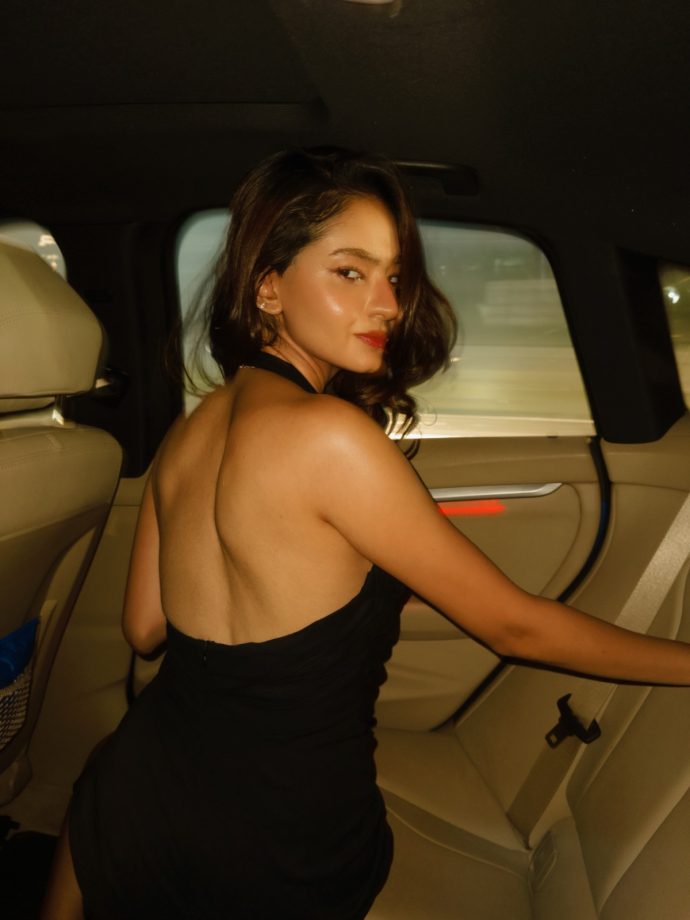 Anushka Sen Owns The Night In A Jaw-Dropping Black Halter Dress 1