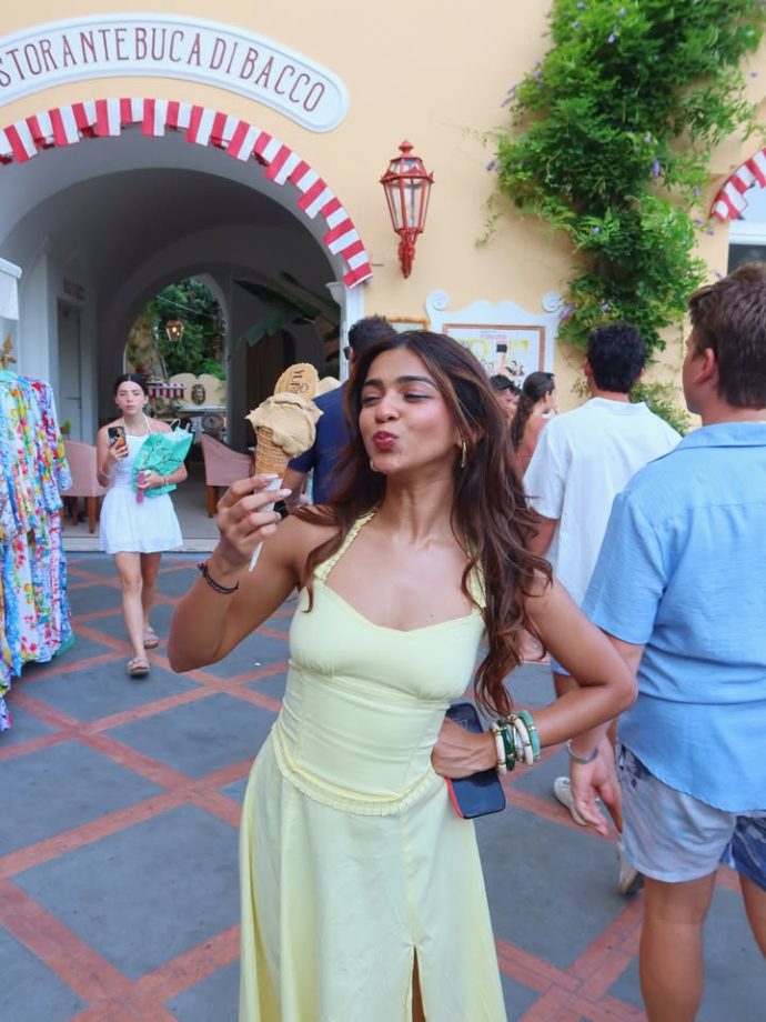 Apoorva Makhija aka Rebel Kid Shares Dreamy Italy Vacation Moments In Blue Bikini And Butter Yellow Look 1