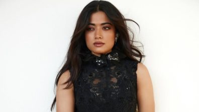 Rashmika Mandanna Makes A Striking Statement In Sculpted Black Lace At Vogue World