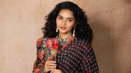 Kayadu Lohar Serves Vintage Charm: Floral Saree With A Statement Blouse