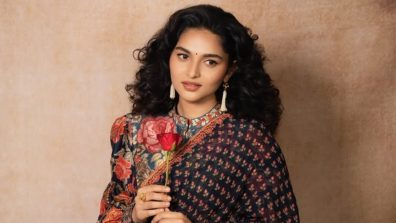 Kayadu Lohar Serves Vintage Charm: Floral Saree With A Statement Blouse