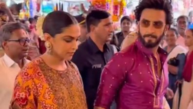Deepika Padukone Stuns In Orange Suit For Siddhivinayak Darshan In Mumbai