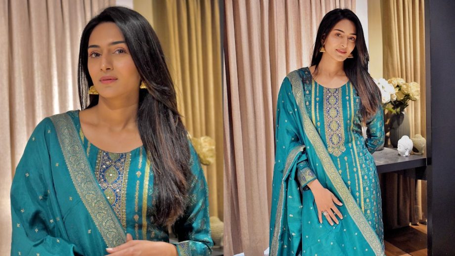Hina Khan, Shraddha Arya, Shivangi Joshi And Erica Fernandes Serve Stunning Ethnic Looks 1