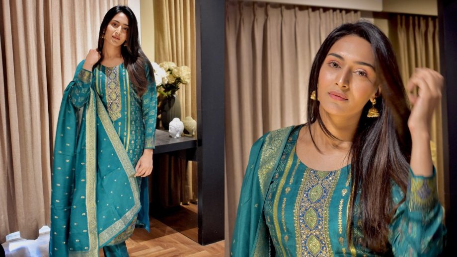 Hina Khan, Shraddha Arya, Shivangi Joshi And Erica Fernandes Serve Stunning Ethnic Looks 1