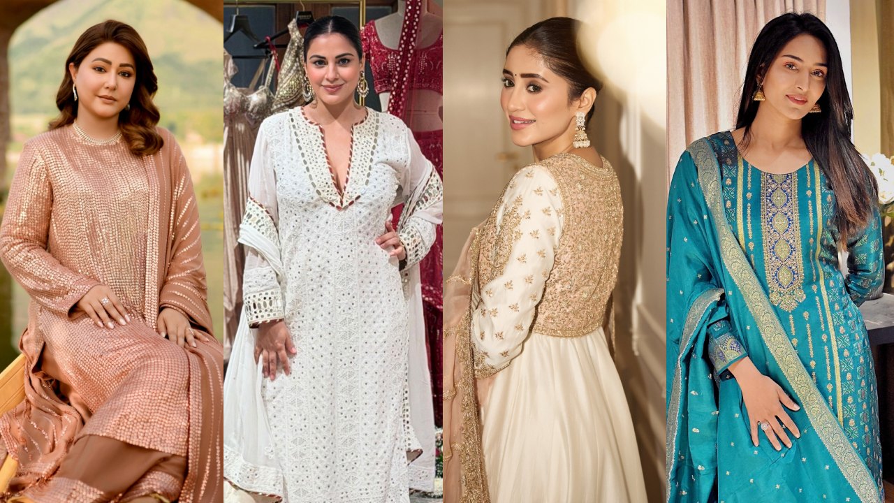 Hina Khan, Shraddha Arya, Shivangi Joshi And Erica Fernandes Serve Stunning Ethnic Looks 1