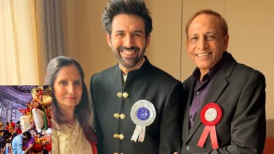 Kartik Aaryan Bows Before Lalbaugcha Raja, Seeks Blessings With His 1st National Film Award: See Pics