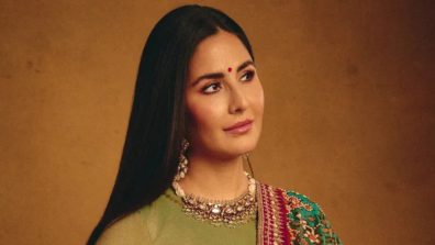 Katrina Kaif Ganpati Look: Green Anarkali, Multicolored Dupatta