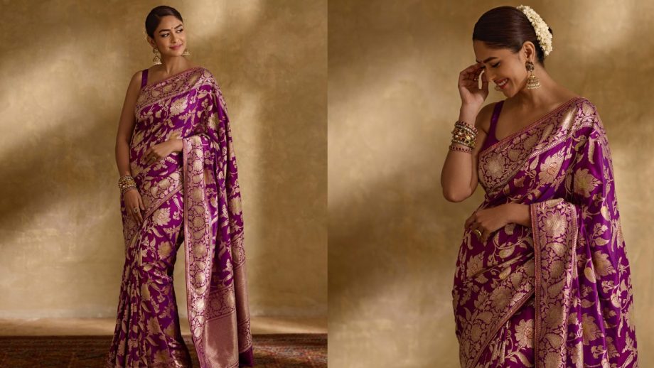 Mrunal Thakur Sarees For Ganpati Puja: 4 Traditional Looks To Bookmark For The Festive Season 1
